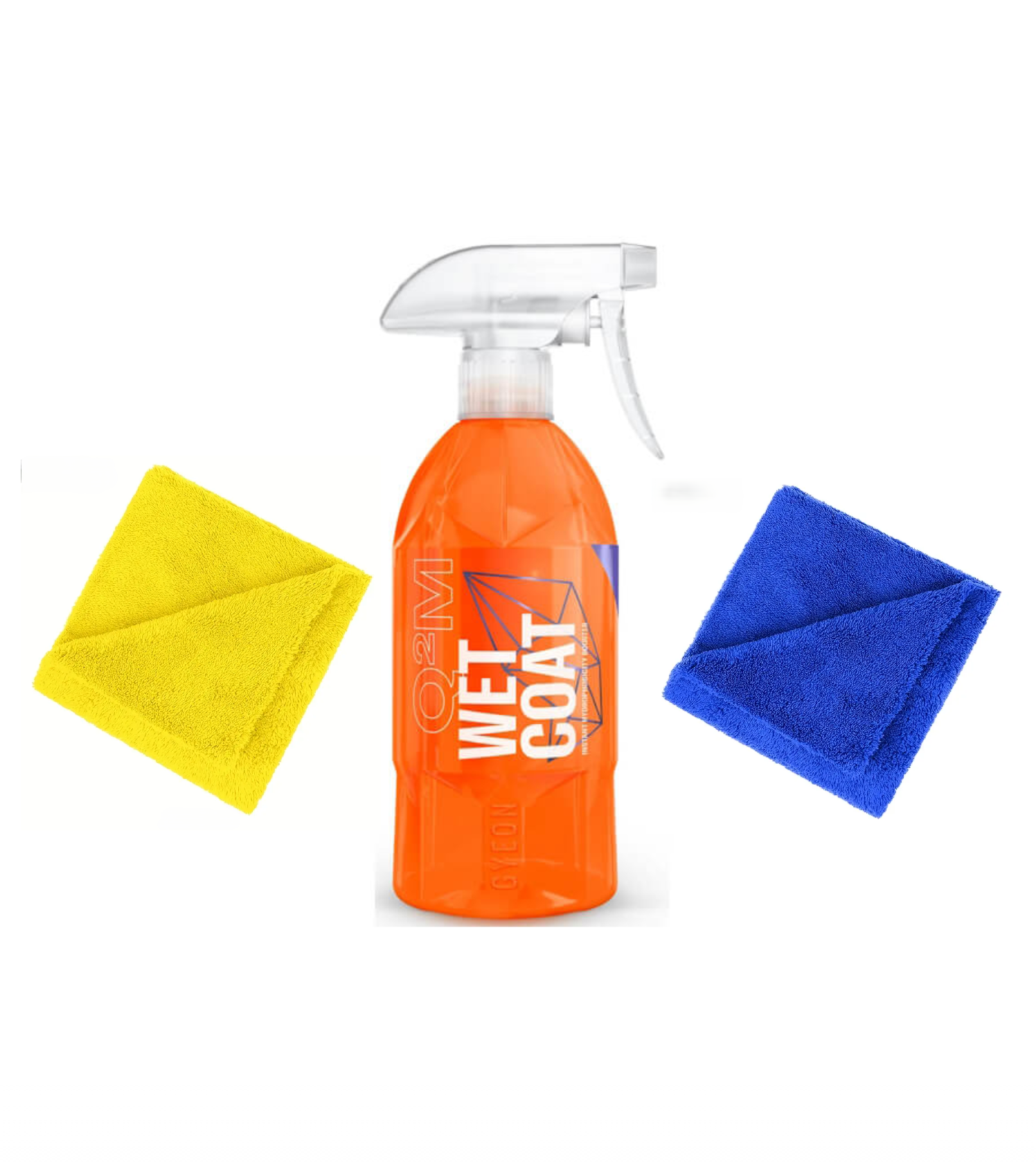 Sealant Auto Gyeon Q²M WetCoat 500 ml + Doua Lavete Microfibra 380 GSM 40X40 cm