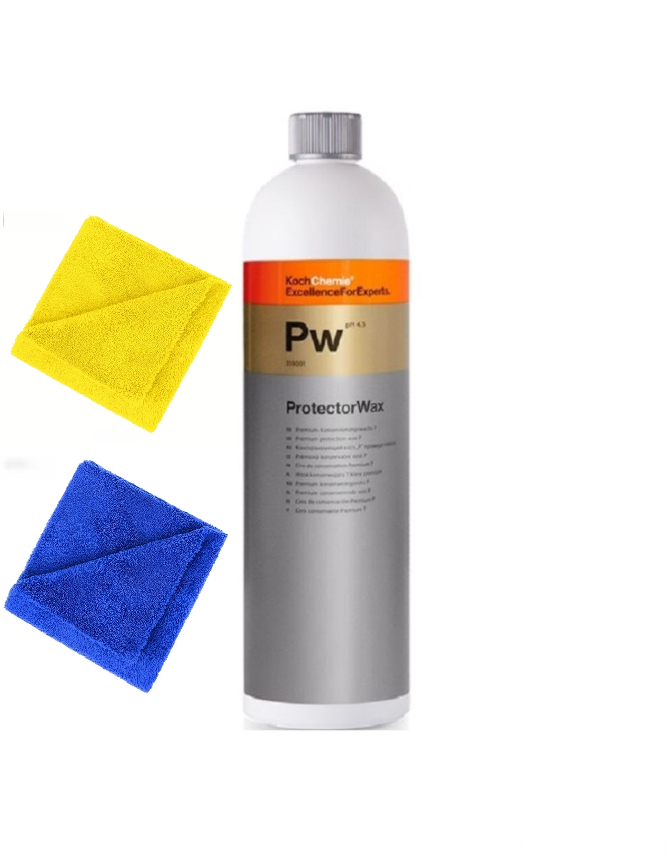 Ceara Auto Lichida Koch Chemie Protector Wax, Pw 1 L+ Doua Lavete Microfibra 380 GSM 40X40 cm