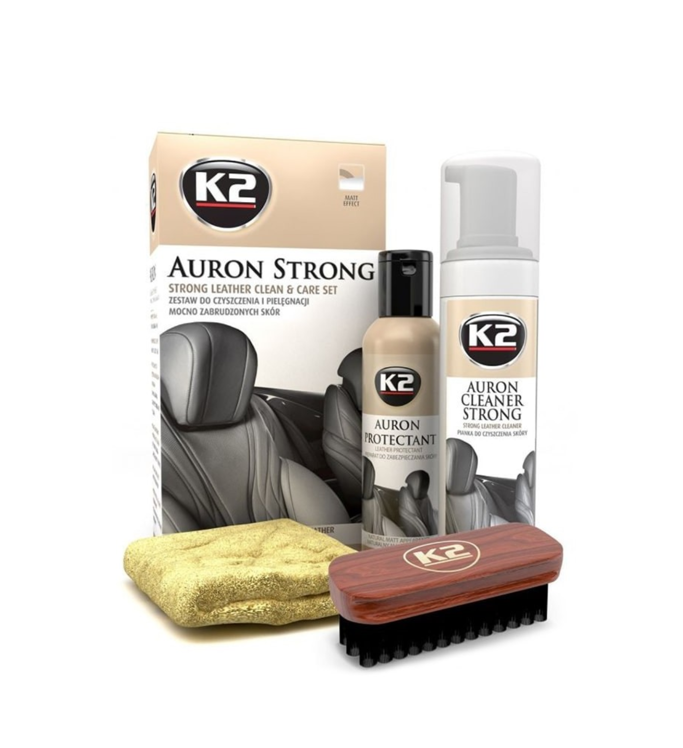 Kit curatare tapiterie piele Auron Strong K2