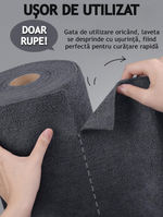 Rola Cu 50 Lavete Din Microfibra 200 GSM 30x30 cm