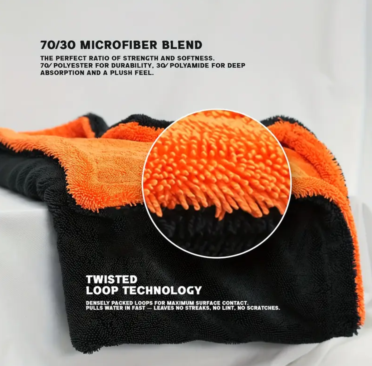 Set 4 Prosoap Microfibra Premium Twisted Loop 2 X 1200 GSM 90X60 cm 2 X 700 GSM 40X40 CM + Pensula Nanofibre