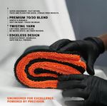 Prosop Auto Din Microfibra Premium Twisted Loop Portocaliu/Gri 1200 GSM 90x60 cm