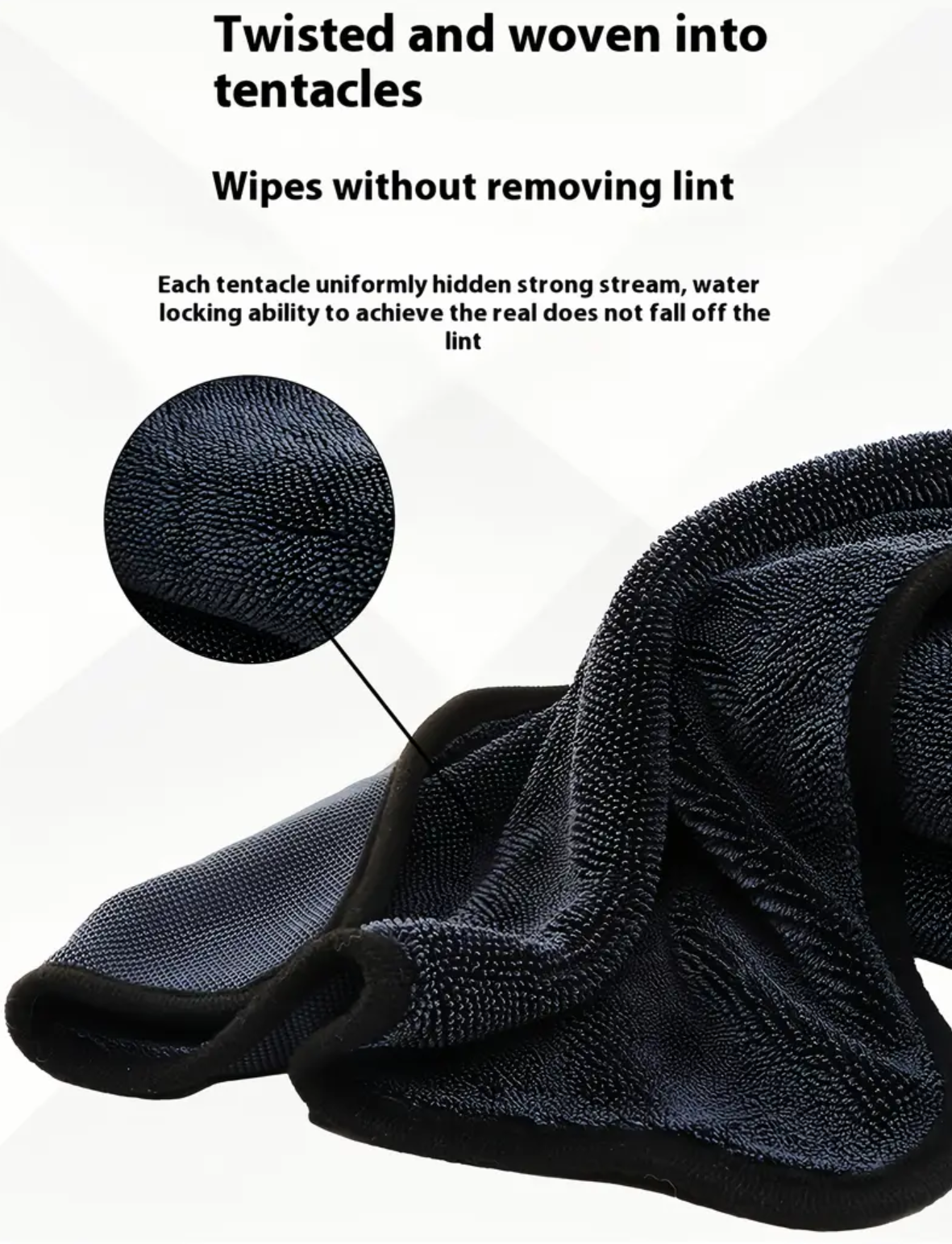 Prosop Auto Din Microfibra Premium Twisted Loop 700 GSM 90X60 CM + Doua Lavete Din Microfibra Fara Margini Cusute 380 GSM 40x40 cm + O Pensula Din Nanofibre