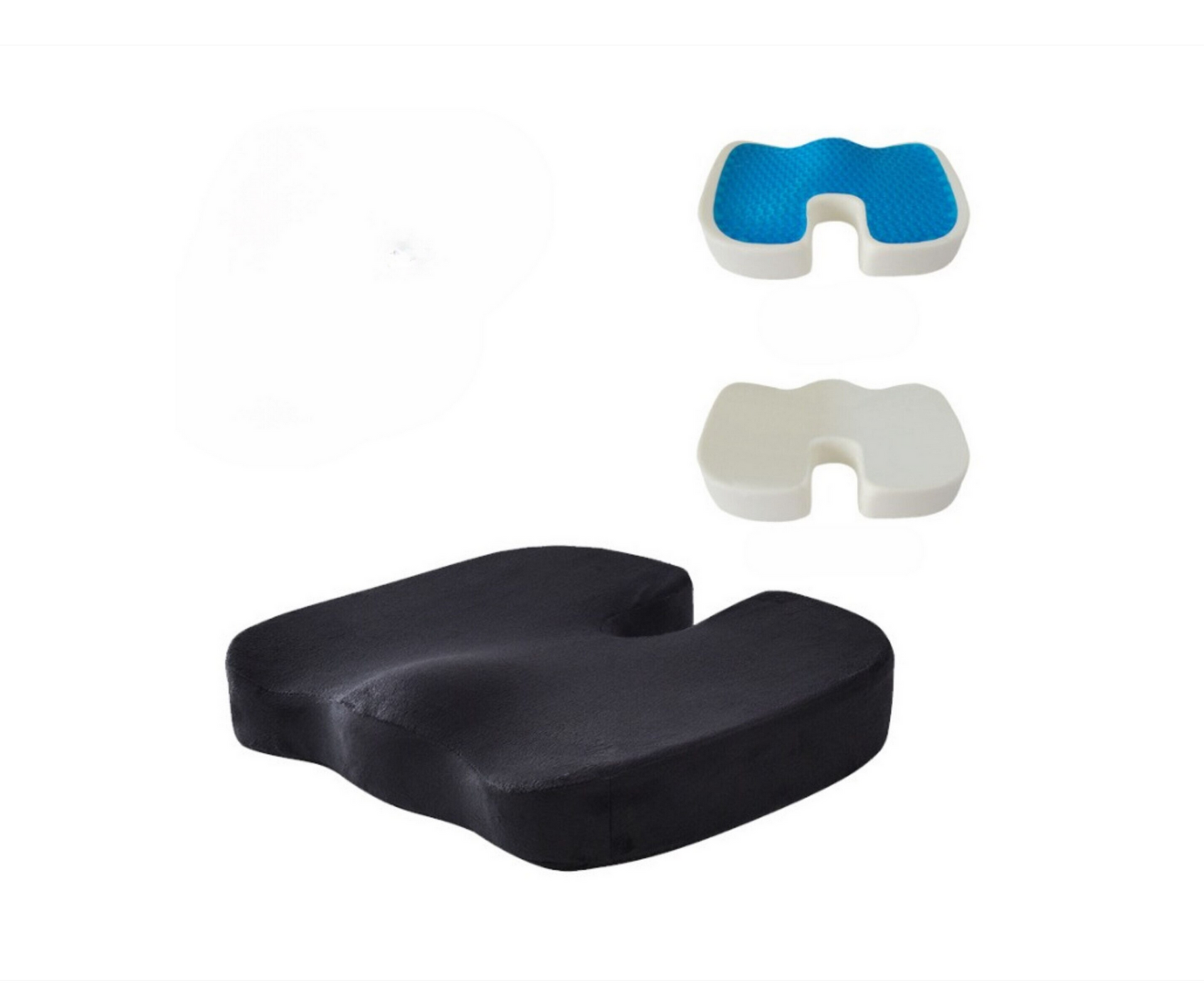 Perna Auto Ortopedica Din Spuma Cu Memorie Si Gel Racoritor Culoare Negru