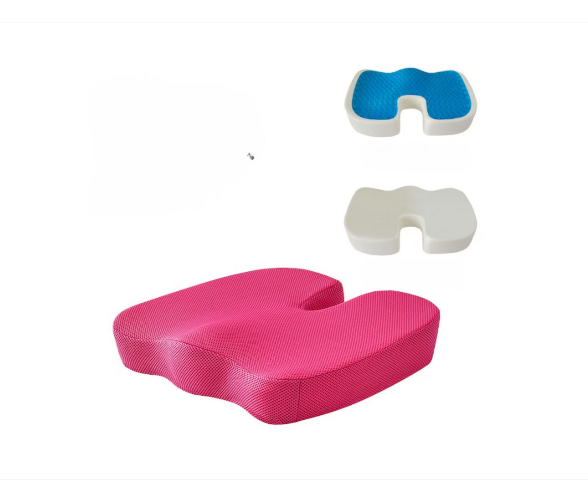 Perna Auto Ortopedica Din Spuma Cu Memorie Si Gel Racoritor Culoare Rosu