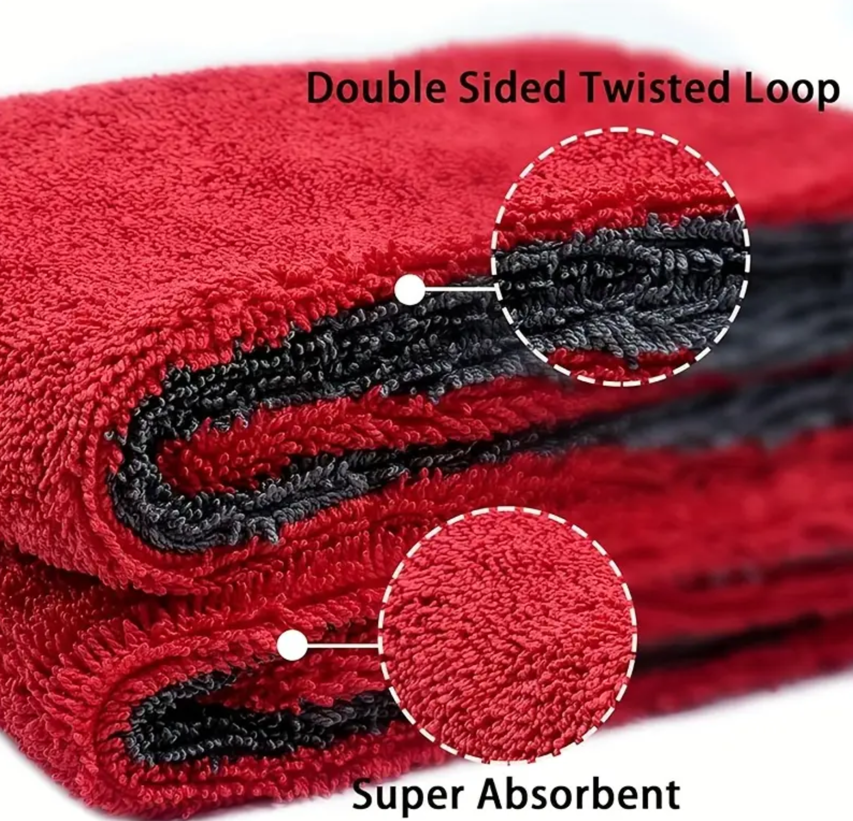 Set 4 Prosoap Microfibra Premium Twisted Loop 2 X 1200 GSM 90X60 cm 2 X 700 GSM 40X40 CM + Pensula Nanofibre